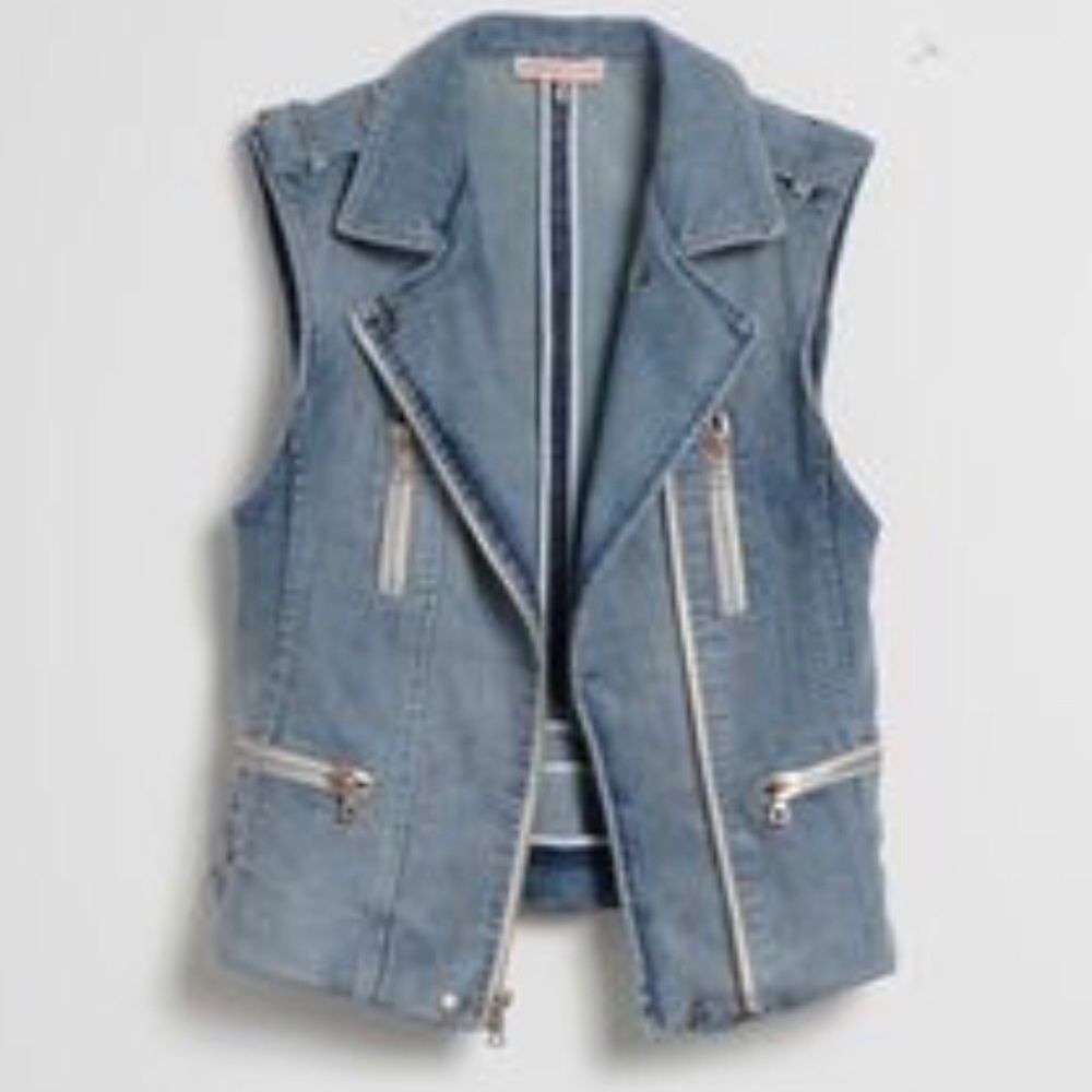 NWOT Rebecca Taylor Denim Vest XS